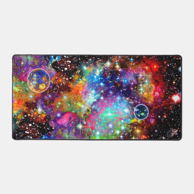 Incandescence Foule Cosmos Bureau Mat (Recto)
