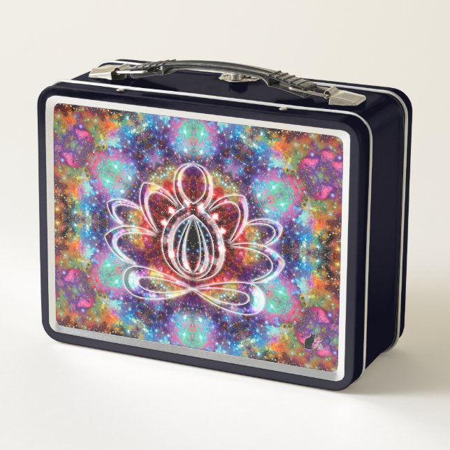 Incandescence Zen Lotus Metall Brotdose (Rückseite)