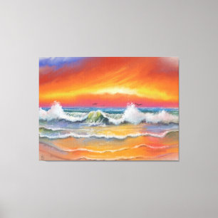 Incandeszenz - Aquarellkunst Leinwanddruck