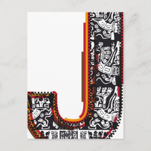 Inca's, Letter J Postkarte