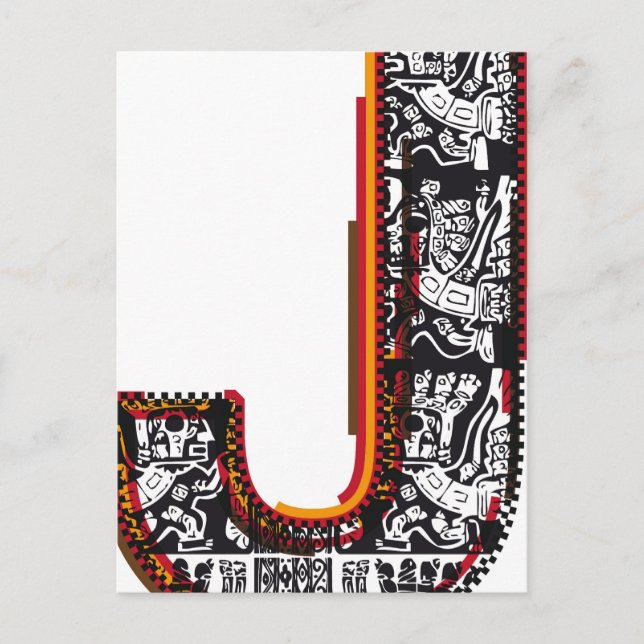 Inca's, Letter J Postkarte (Vorderseite)