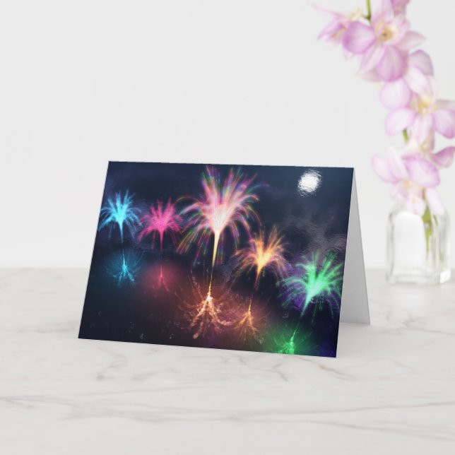 Incendie sur la carte d'eau (Orchidée)