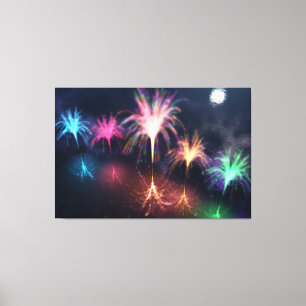 Incendie sur la toile d'eau