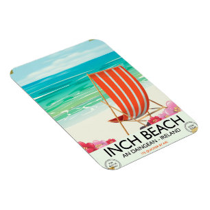 Inch Beach, An Daingean - Ireland Reiseplakat Magnet