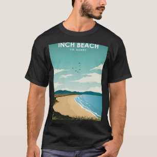 Inch Beach Kerry Irland Vintag Minimal Retro Tra T-Shirt