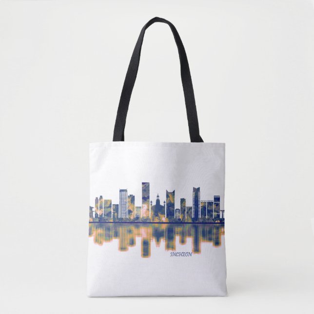 Incheon Skyline Tasche (Vorderseite)