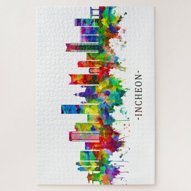 Incheon South Korea Skyline (Vertikal)