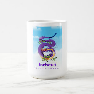 Incheon Südkorea Dragon Kaffeetasse