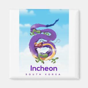 Incheon Südkorea Dragon Magnet