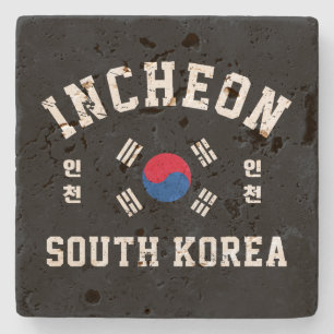 Incheon Südkorea T-Shirt Steinuntersetzer