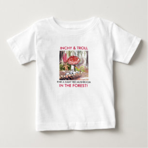 Inchy u. Schleppangel Baby T-shirt