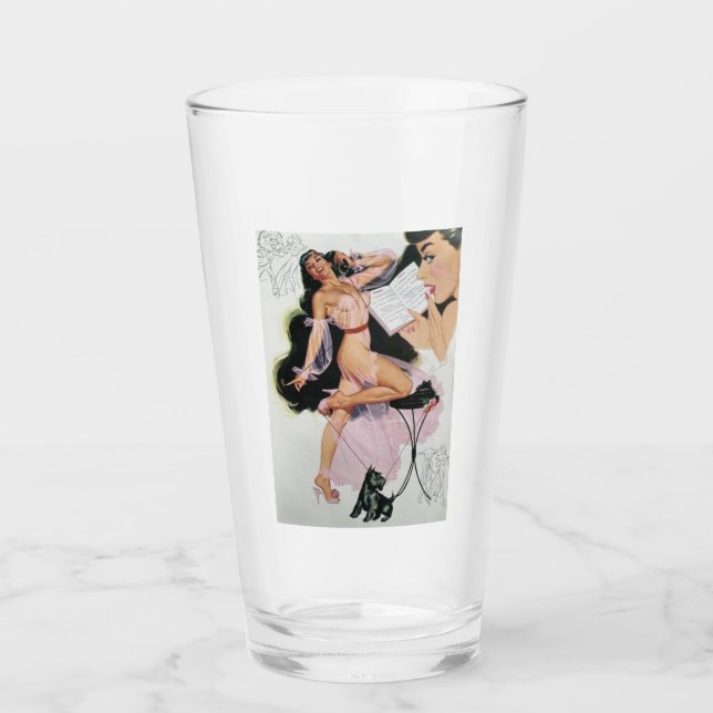 INCLURE LE VERRE PEINT DE LA FILLE (Devant)