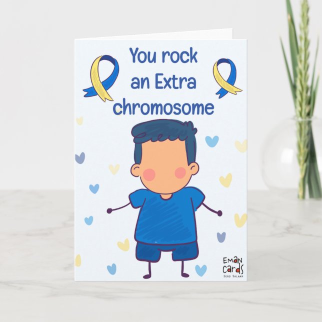 Inclusion for Down Syndrome - You Rock Extra  Karte (Vorderseite)