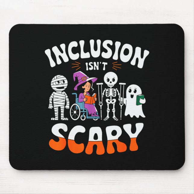 Inclusion Isn't Y Sped Halloween Special Education Mousepad (Vorne)