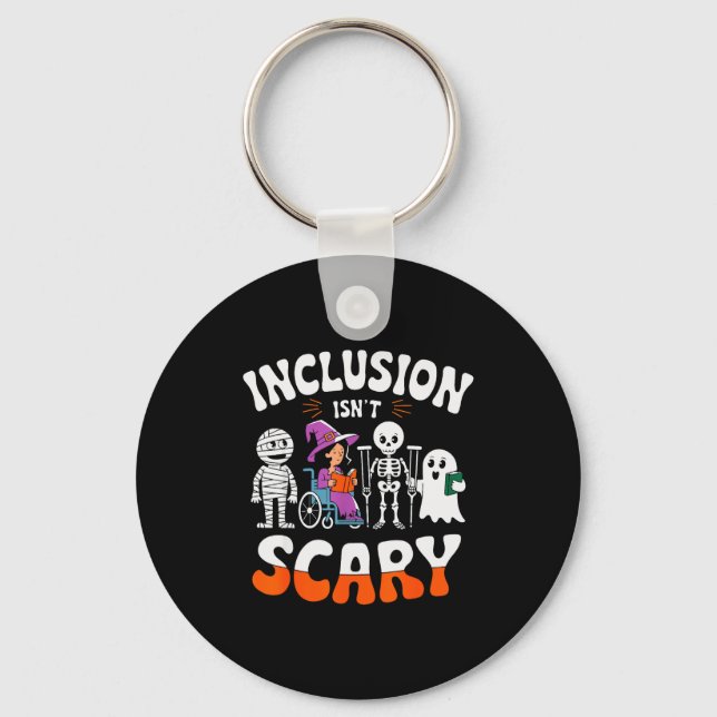 Inclusion Isn't Y Sped Halloween Special Education Schlüsselanhänger (Vorderseite)