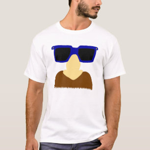 Incognito Mustache & Glasses Adult Basic T - Shirt