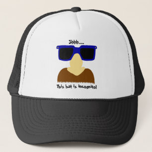 Incognito Mustache & Glasses Hat Truckerkappe