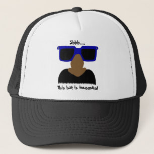 Incognito Mustache & Glasses Hat Truckerkappe