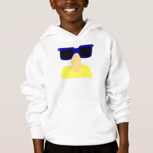 Incognito Mustache & Glasses Kids Hoodie