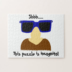 Incognito Mustache & Glasses Puzzle