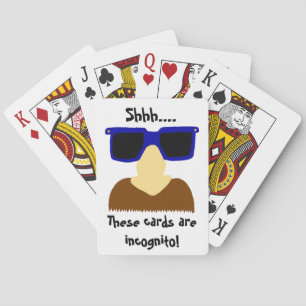 Incognito Mustache & Glasses Spielkarten