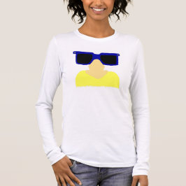 Incognito Mustache & Glasses Womens Long Sleeve T T-Shirt