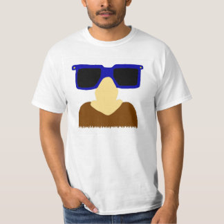 Incognito Mustache & Lunettes Mens Valeur T-Shirt