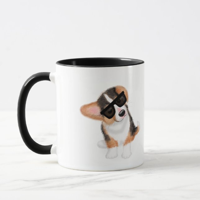 Incorgnito Corgi Welpe Tasse (Links)