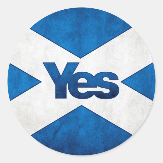 Indépendance écossaise - Sticker Saltire Yes (Devant)