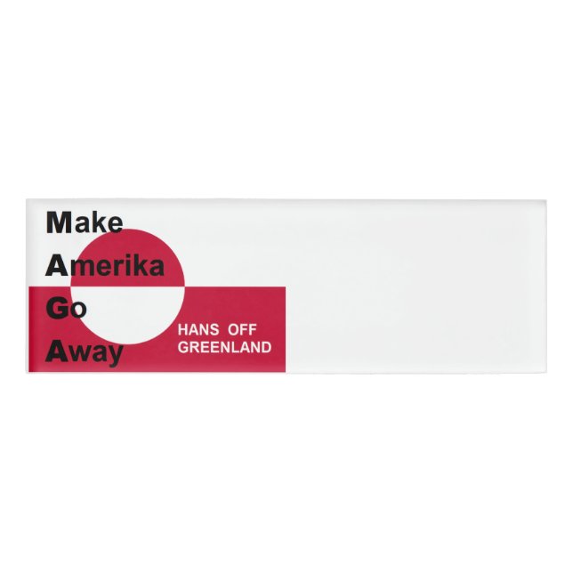 Independant Greenland Namenschild (Vorderseite)