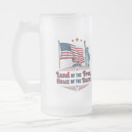 Independence Day - Statue of Liberty Mug Mattglas Bierglas