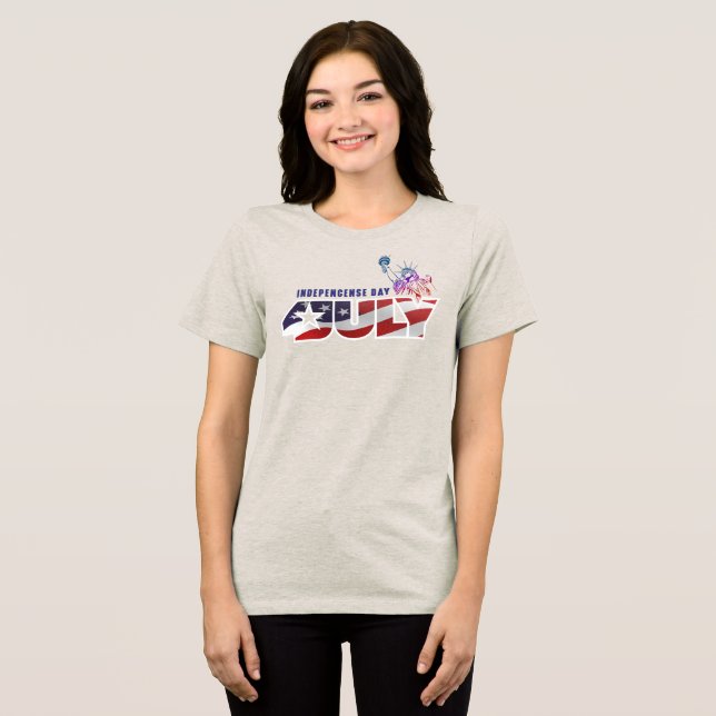 Independence Day | Women Tri-Blend Shirt (Vorderseite voll)
