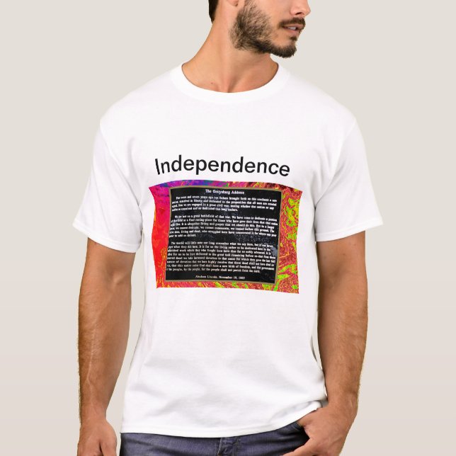 Independence  jGibney Zazzle Men's Basic T-Shirt l (Vorderseite)