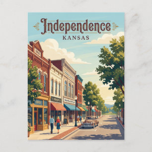 Independence, Kansas Postkarte