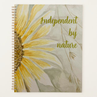 Independent by nature journal  sunflower planer