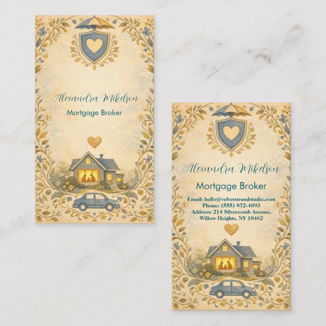 Independent Insurance Advisor Professional Visitenkarte (Vorne/Hinten)