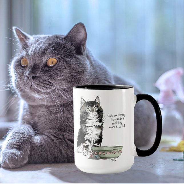 Independent Kitten Bowl Funny Tasse (Von Creator hochgeladen)