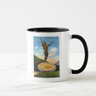 Inder auf der Hinterstatue an der Tasse