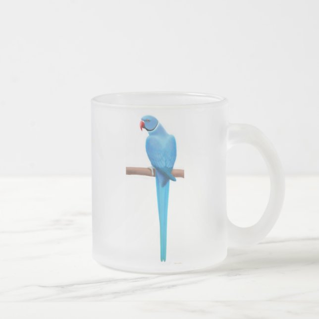 Inder Ringneck Parakeet-Tasse Mattglastasse (Rechts)