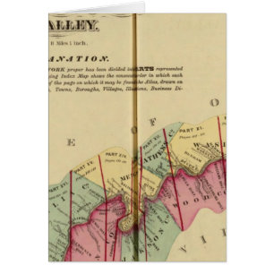 Index-Karte des Atlas des oberen Ohio-Flusses
