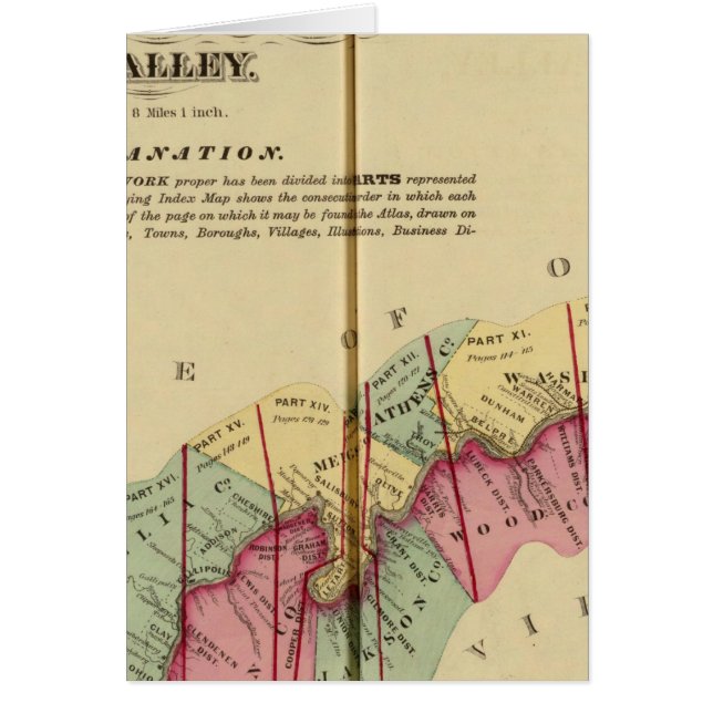 Index-Karte des Atlas des oberen Ohio-Flusses (Vorne)