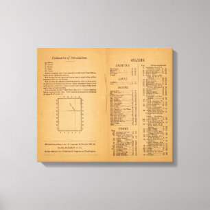 Index Rand McNally's Arizona Leinwanddruck