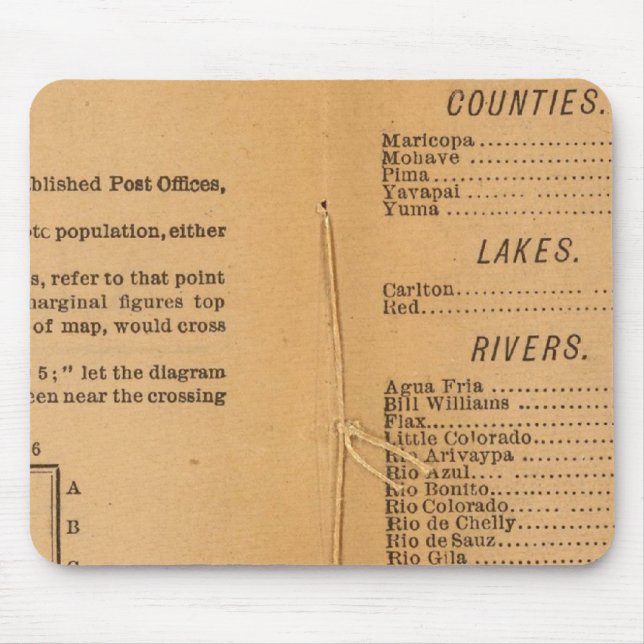 Index Rand McNallys Arizona Mousepad (Vorne)