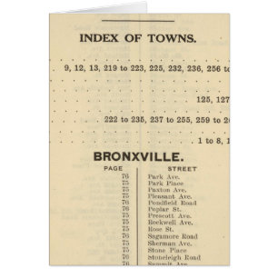 Index Towns, Bronxville