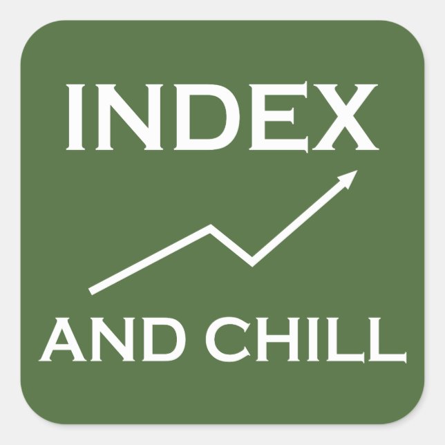 Index und Kälte Quadratischer Aufkleber (Vorderseite)