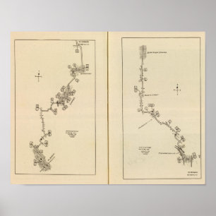 Indexkarte Albanien, Saratoga Springs Poster