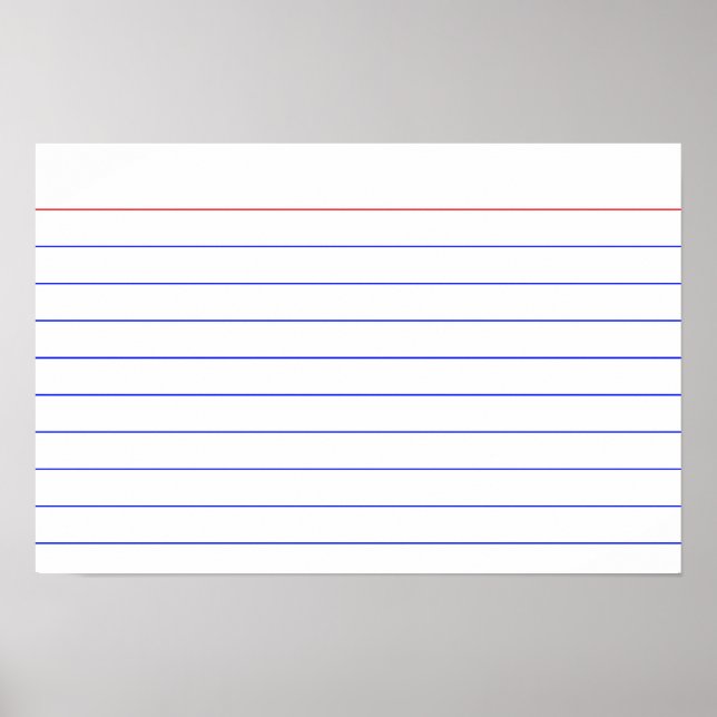 Indexkarte Poster (Vorne)