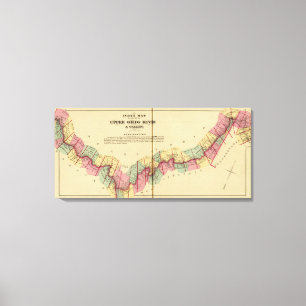 Indexkarte zum Atlas des oberen Ohios Leinwanddruck