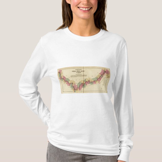 Indexkarte zum Atlas des oberen Ohios T-Shirt (Vorderseite)