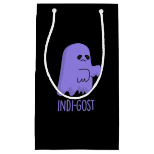 Indi-gost Funny Halloween Indigo Ghost Pun Dark BG Kleine Geschenktüte
